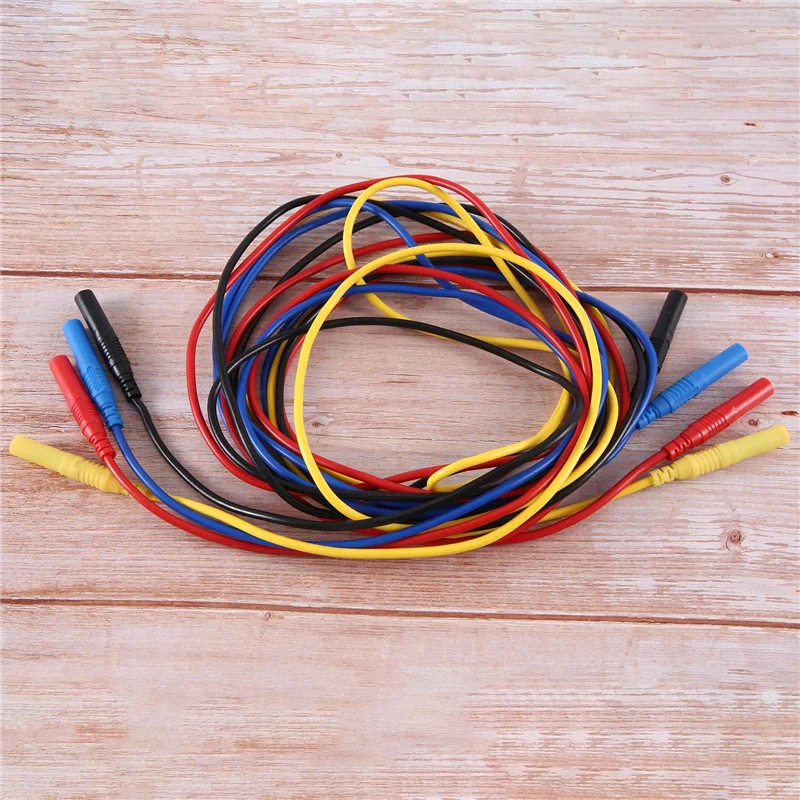 

TL320 Length 2.0Meters High Quality 13AWG Flexible Silicone Test Leads 4Mm Straight Plug On Both Ends Replacement Accessories