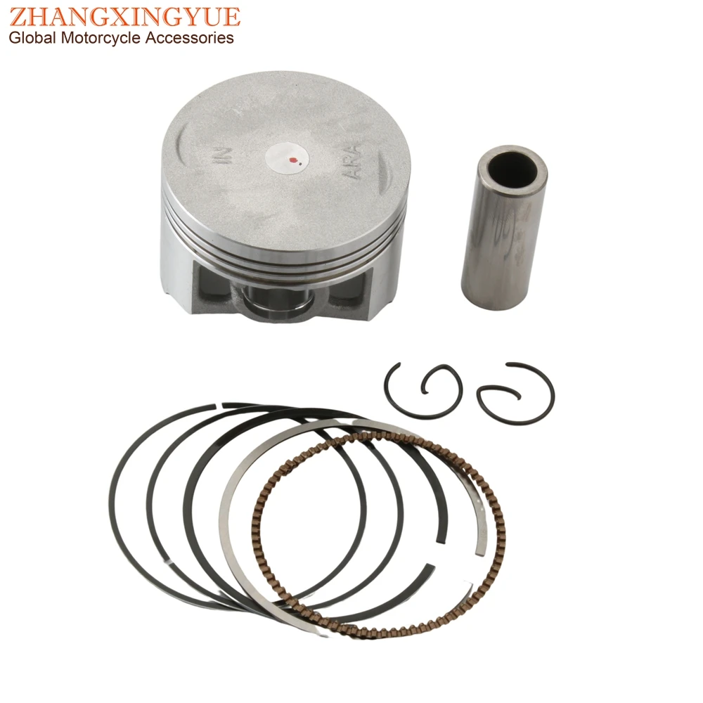 Scooter 52.4mm Piston Kit For SYM 125 GR Orbit Cello Allo Fiddle 3 Jet4 Symphony 125cc 13101-ARA-000 13010ADB000 Engine Parts