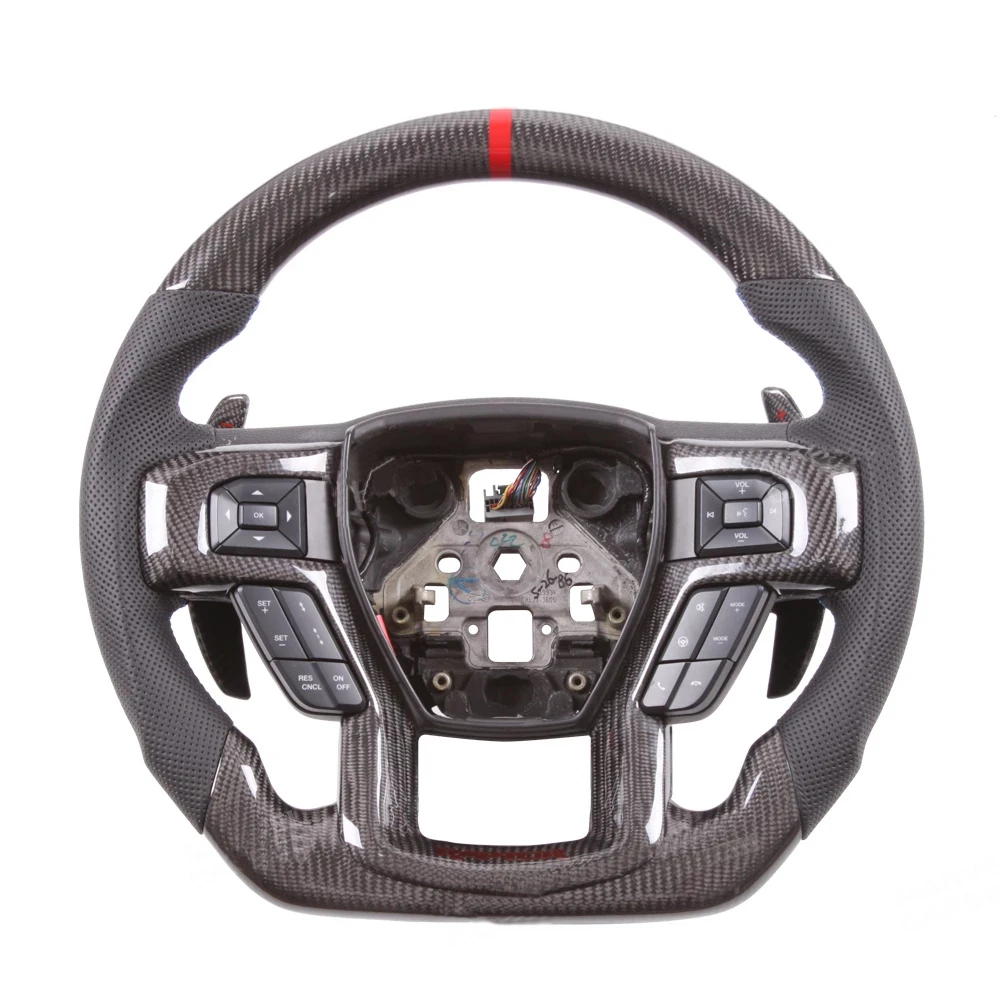 authentic quality suitable for Ford Raptor F150 Carbon Fiber Steering Wheel