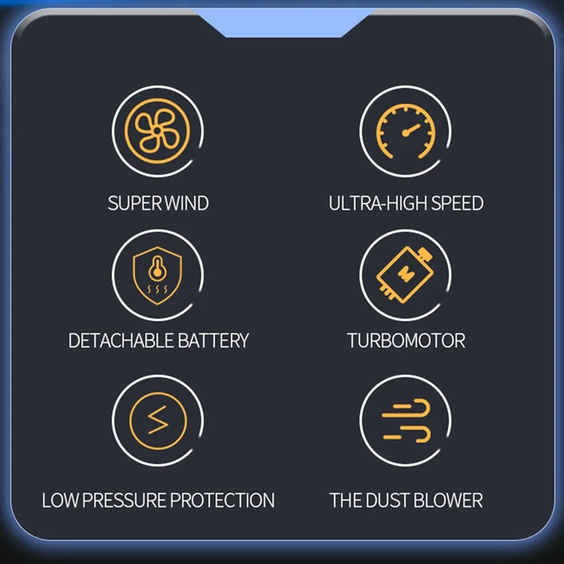 Powerful Blower Industrial Handheld Turbo Violent Fan 140000 RPM Outdoor High Speed Turbine Dust Blower Snow