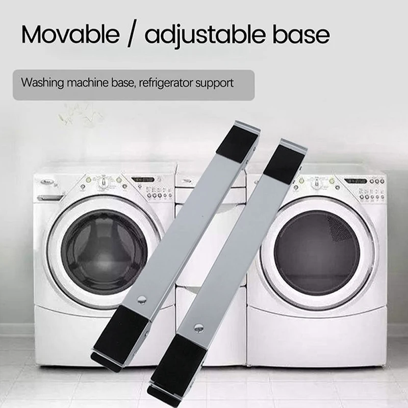 Adjustable Washing Machine Stand Base, Movable, Universal Refrigerator, Holder with Telescopic Furniture, Dolly Stand