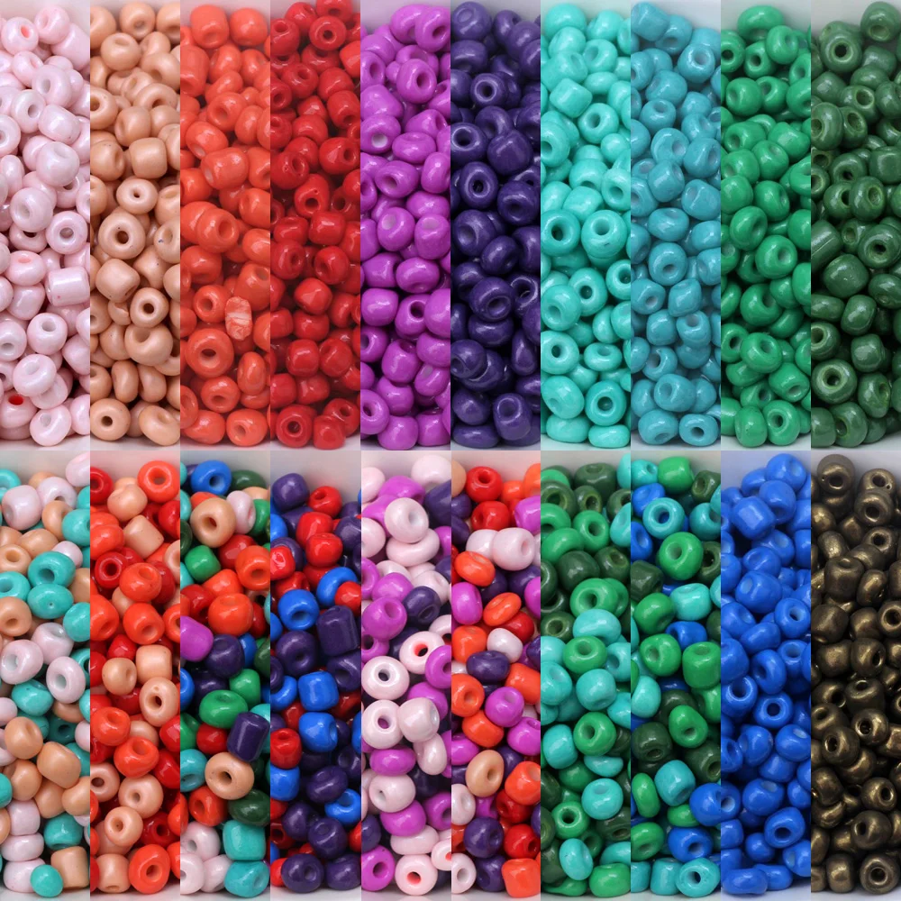 5~6MM Charm Candy Color Czech Glass Seed Bead Irregular Spacing Ring Jewelry Making DIY Bracelet Necklace Earrings Found