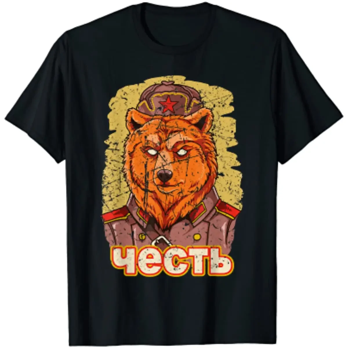 Russia USSR Soviet Union Honor Military Army Bear Men T-Shirt Short Sleeve Casual Cotton O-Neck Summer Men T Shirt