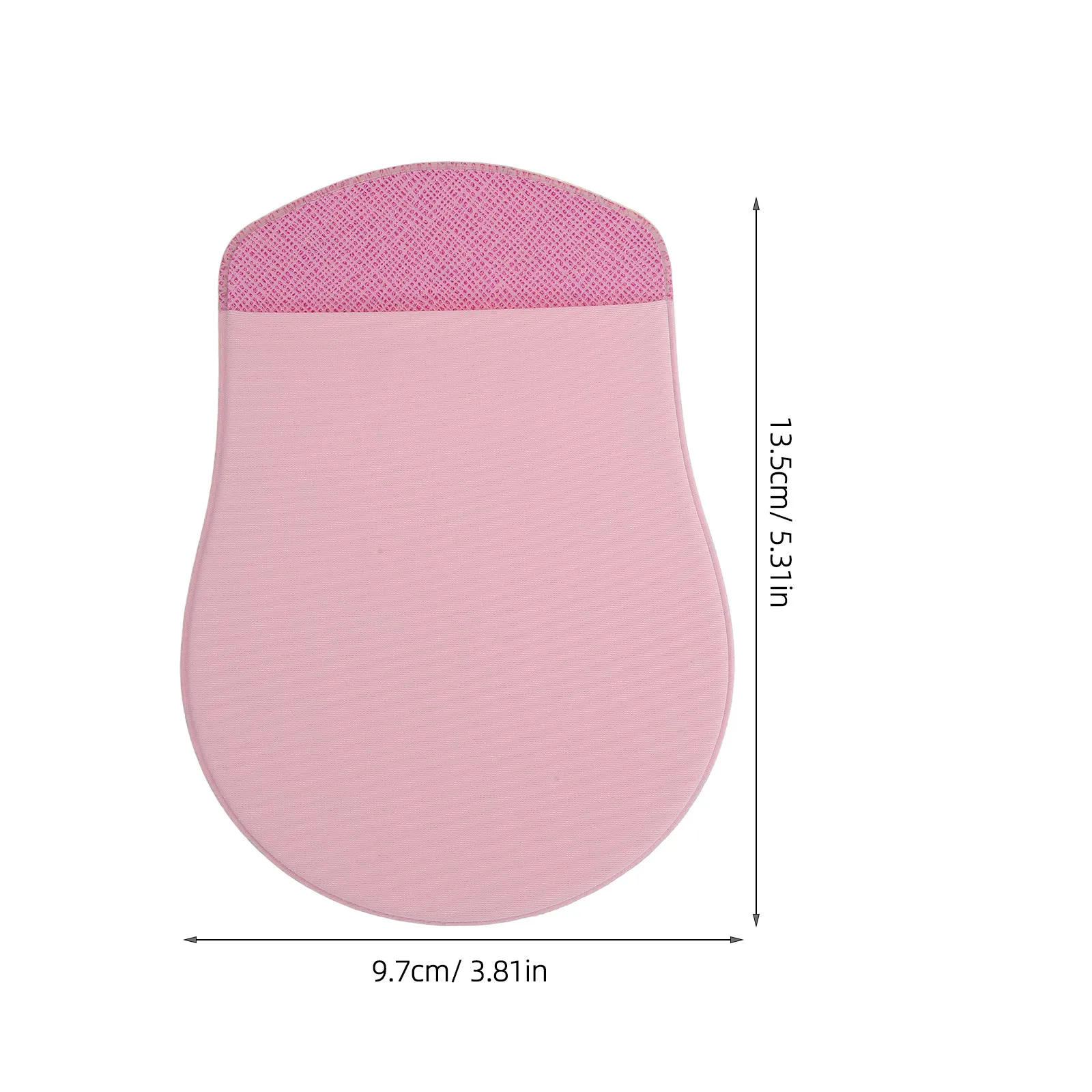 2Pcs Mouse Holder Stick-on Elastic Self-Adhesive Storage Bag Mouse Cover Sleeve Laptop Travel Pink Adhesive Pocket