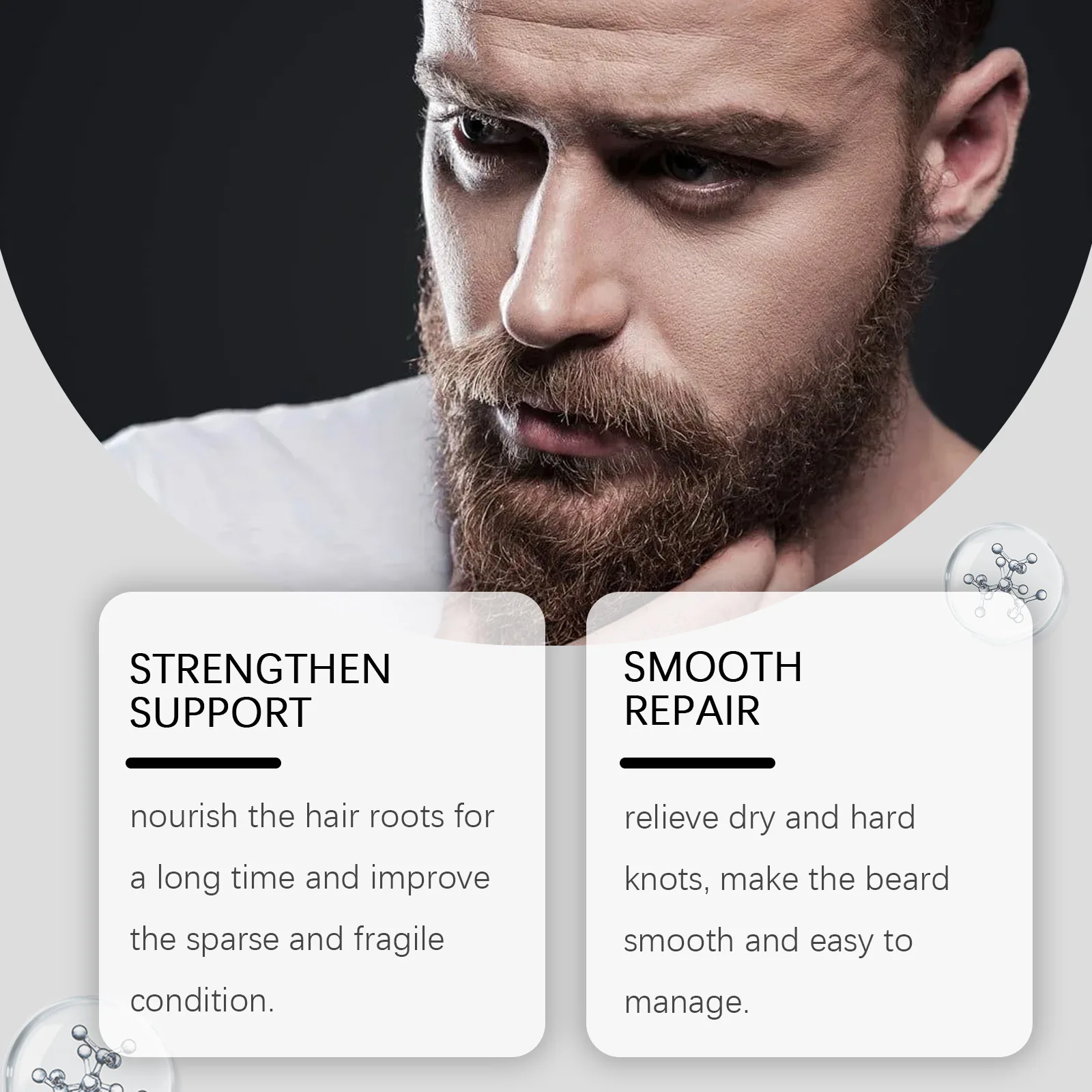 كريم العناية باللحية من إيست مون كولاجين لتحسين الترطيب وغير المهيج وتقليل الاحتكاك بلسم تصفيف اللحية الاحترافي للرجال