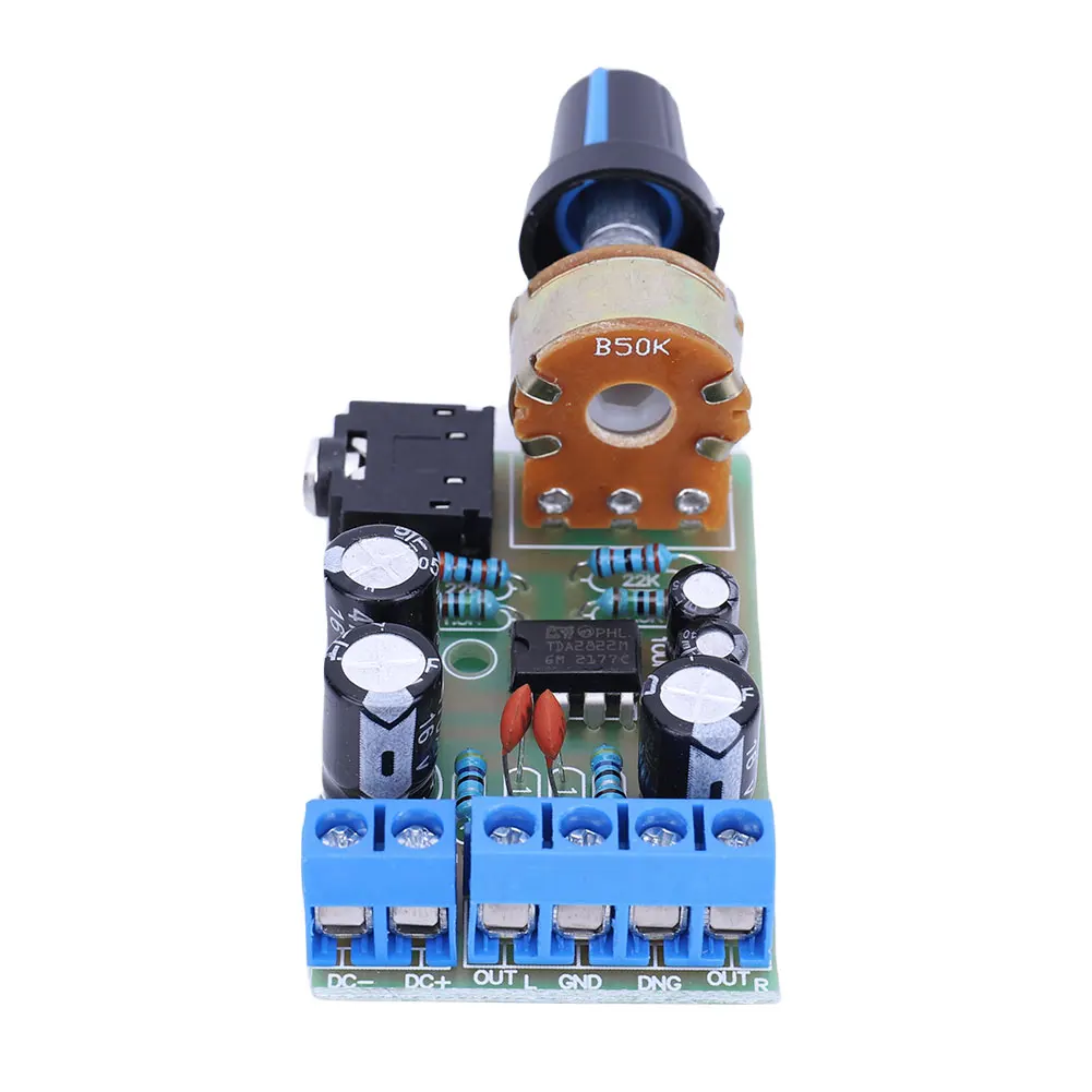 TDA2822M Stereo Audio Power Amplifier Board DC1.8-12V 2.0 Channel Handy Digital Power Amp Module Board for Arduino