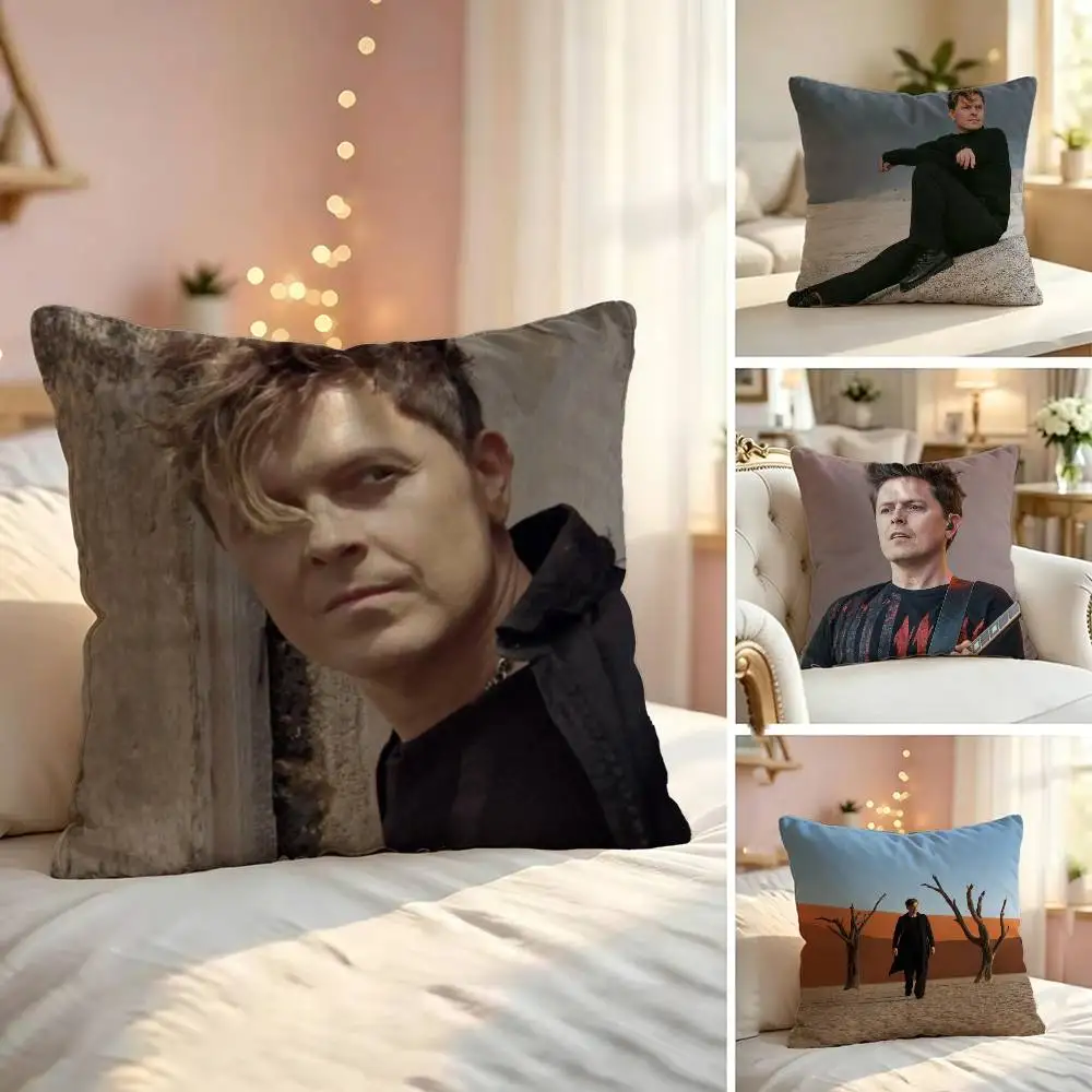 Singer Michael Patrick K-Kelly Soft Pillow Shell For Sofa Living Space Bedroom Headboard Backrest Square Cushion Cozy