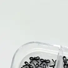 12 شبكة/صندوق الحلو لطيف ربطة القوس فيونكة سوداء Bowknot الشريط السحر مسمار الفن اكسسوارات جميلة مسمار السحر DIY بها بنفسك زينة مانيكير أداة #1