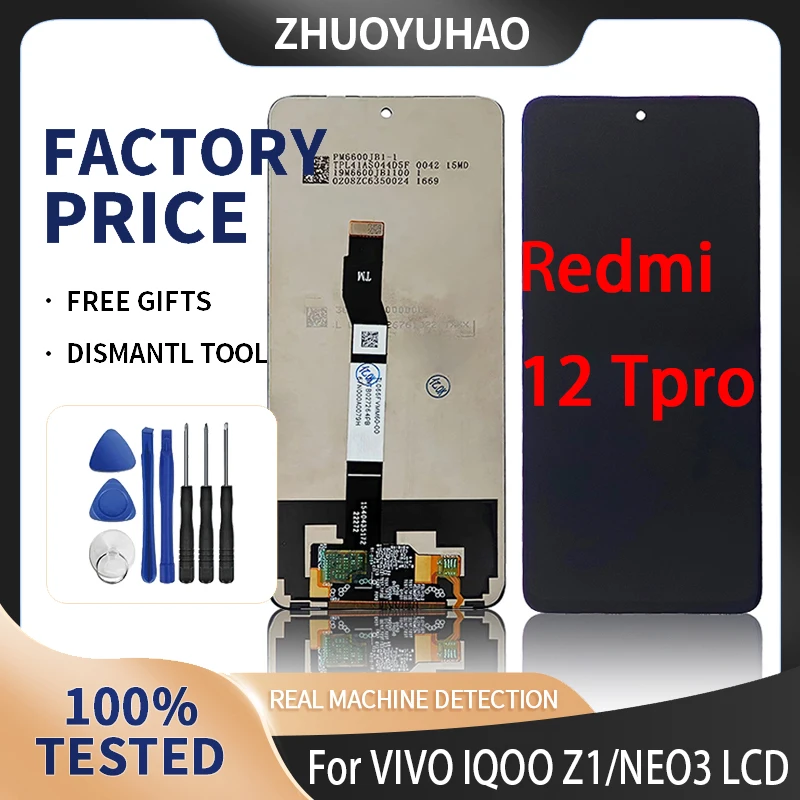 6.6\'\' LCD Display For Redmi 12T pro LCD Replacement Display Touch Screen  For Redmi note 12T pro LCD Screen Digitizer Assembly