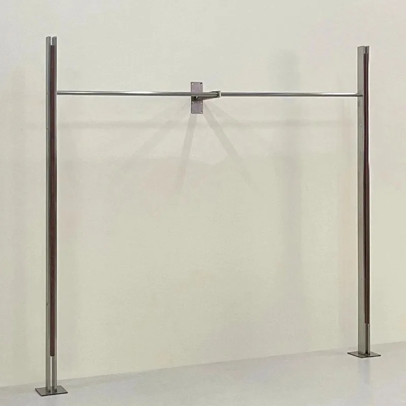 Display stand Industrial wind display rack Stainless steel shelf Floor to ceiling wall rack