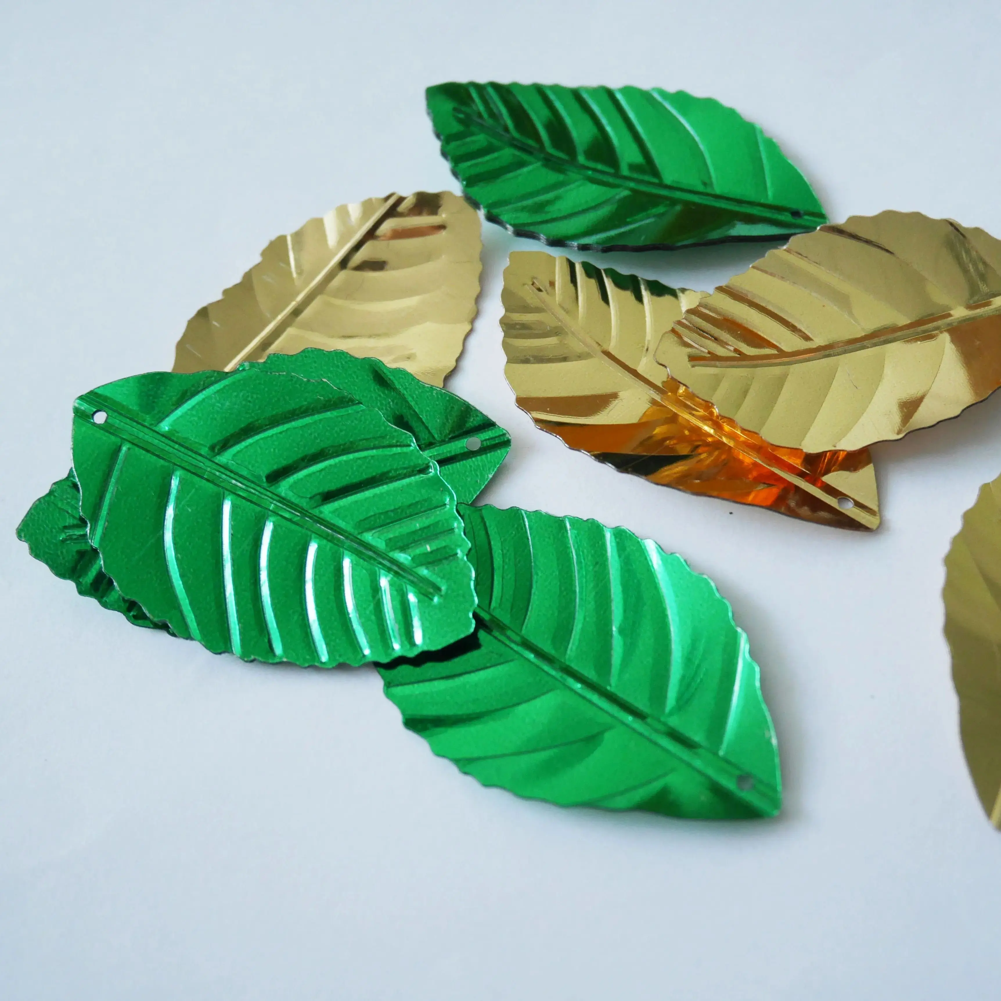 

30x50mm Massive Leaf Sequins, DIY Craft Loose Sequins, 500g, Custom Colors