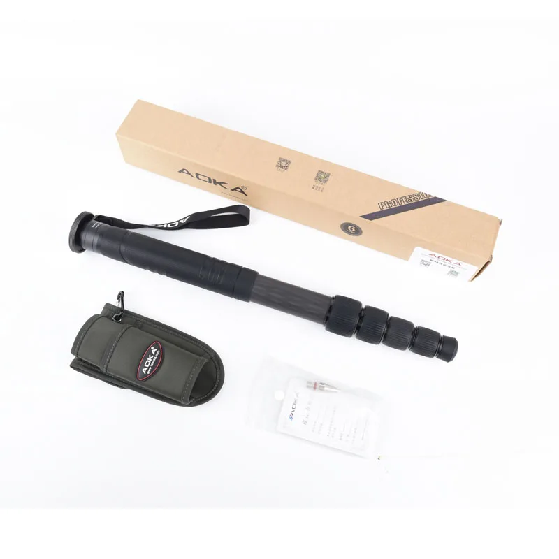 المهنية المحمولة كربون خفيف الوزن الألياف الحامل ثلاثي الأرجل كاميرا Monopod