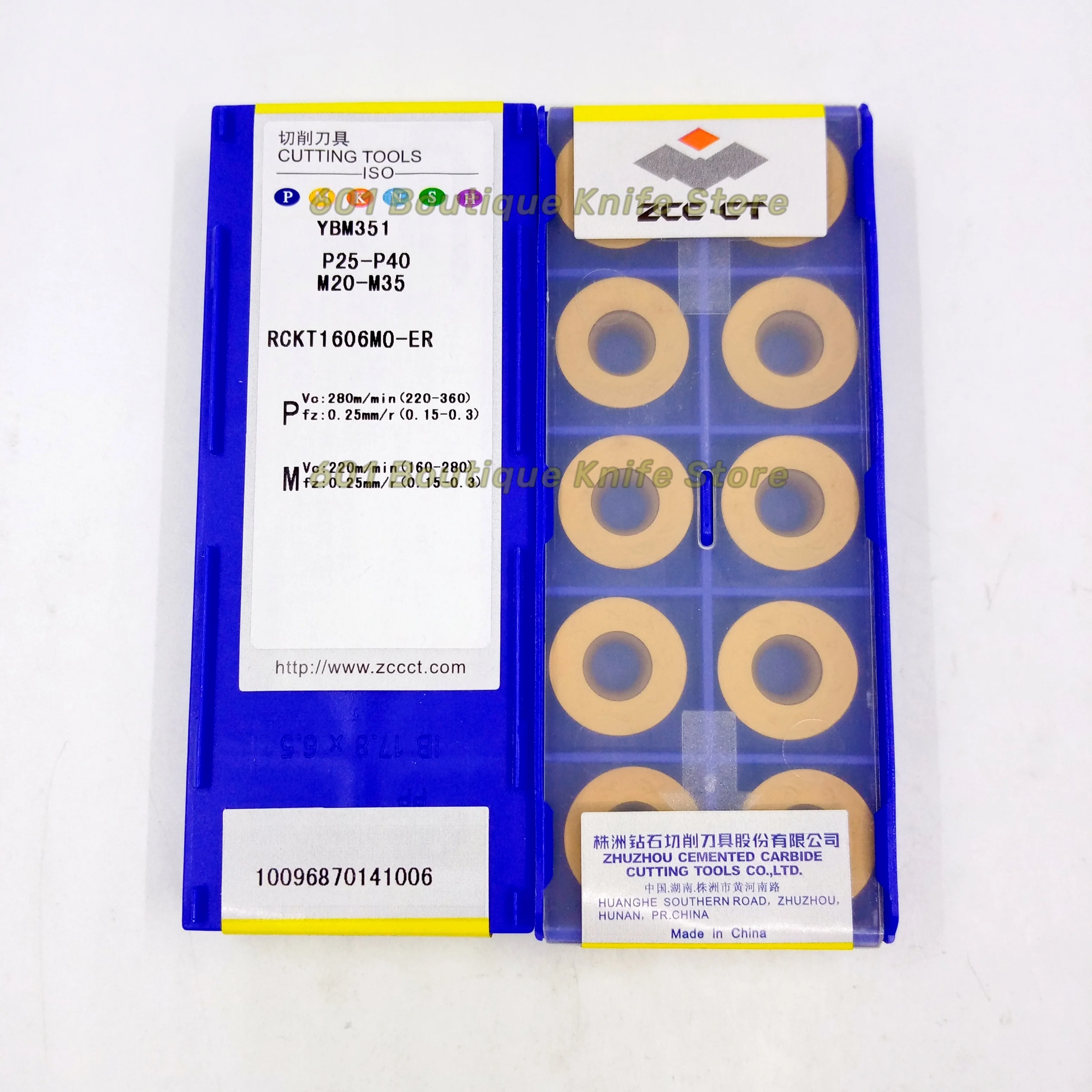 Imagem -04 - Zcc-ct Carbide Insert Rckt1606mo-er Ybm253 Ybm351 Rckt1606mo 100 Original 10 Pcs por Lote