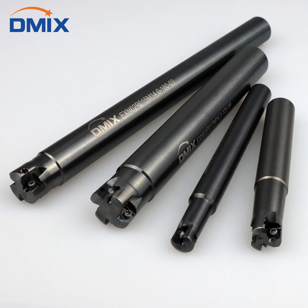 DMIX EXN02R Milling Cutter Bar LNMU0202 Fast Feed Double-sided Insert Tool milling Holder LNMU0202ZER Milling Insert