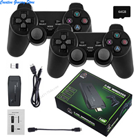 4K HD Video Game Console 2.4G Double Wireless Controller For PS1/FC/GBA Retro TV Dendy Game Console 10000 Games Stick Dropship