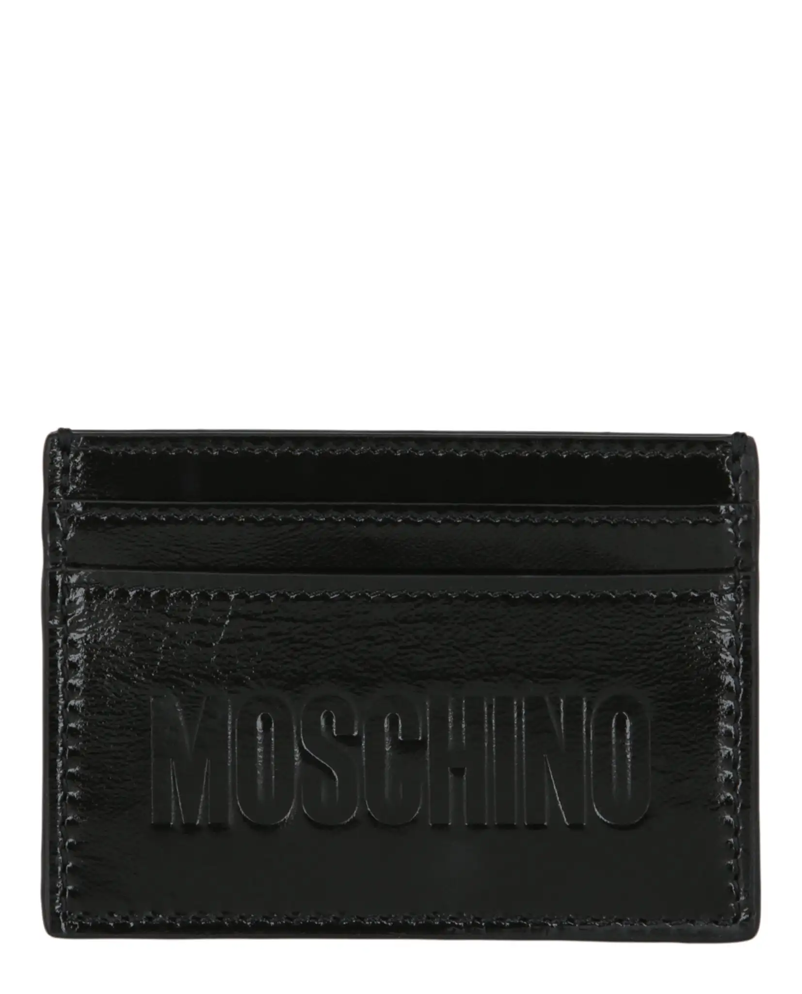 Рельефный логотип Moschino держатель для карт 8121-8018-0555