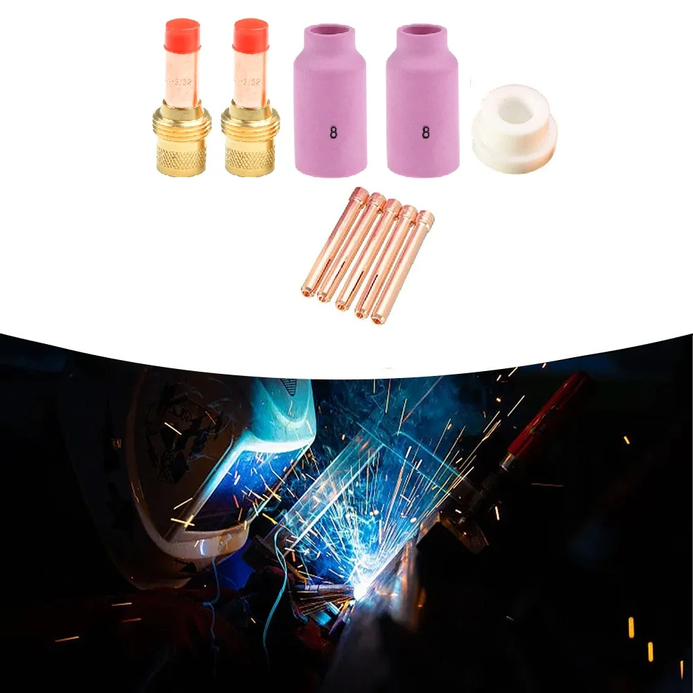 Welding Operations TIG Gas Lens Accessory Kit TIG Welding Accessories Complete TIG Welding Kit Welding Insulator For DB