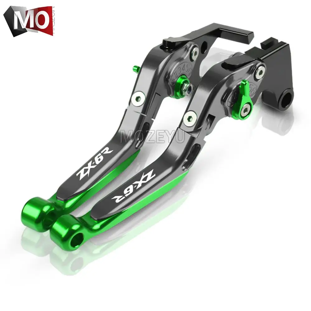 For Kawasaki ZX6R ZX 6R 636 ZX6 R ZX-6R 2005 2006 Motorcycle Aluminum Extendable Adjustable Brake Clutch Levers Handlebar grips