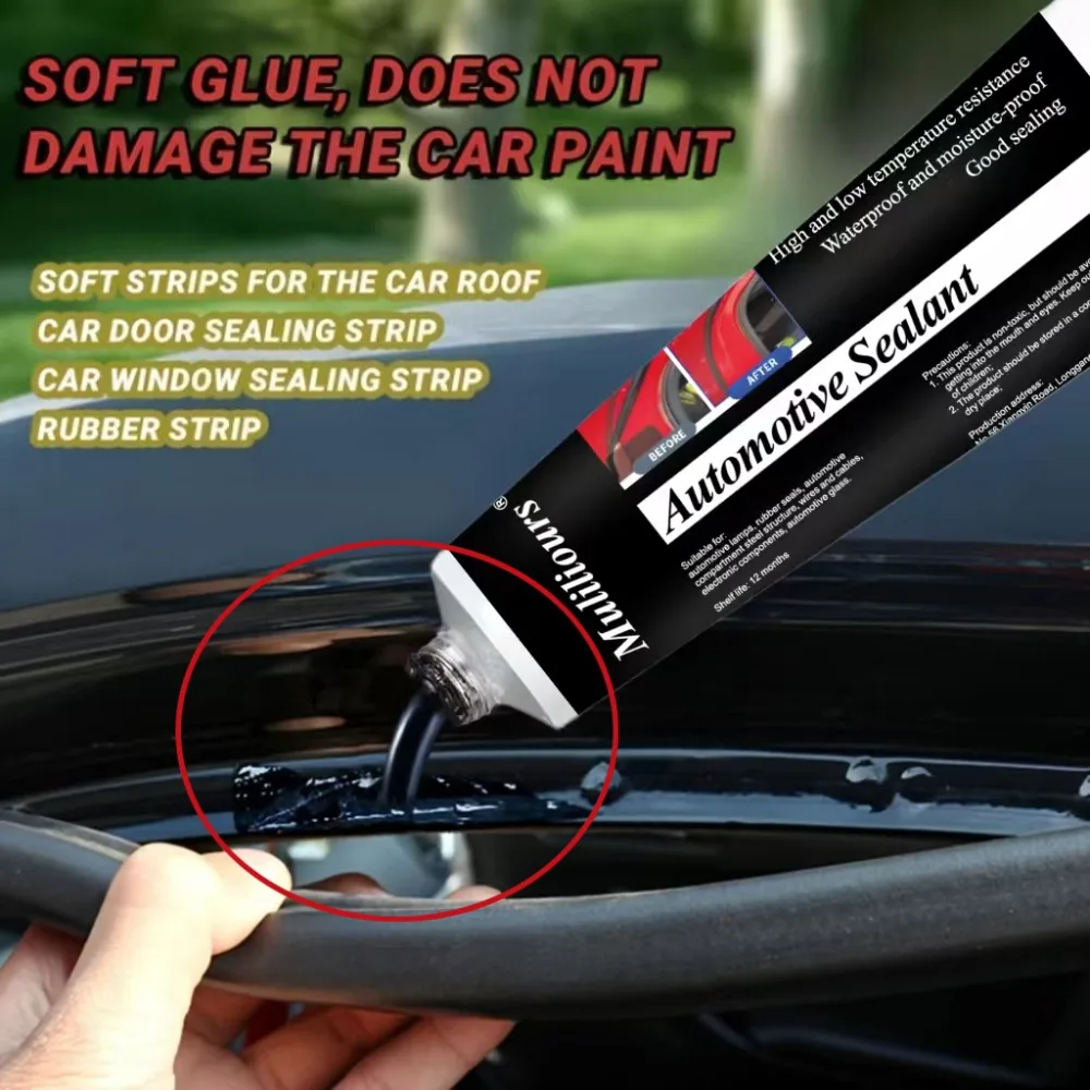 Automotive Seal Strip Repair Tire Rubber Crack Bonding Waterproof Ideal for Roof Window Tire Cracks Home Use Rubber Compatible