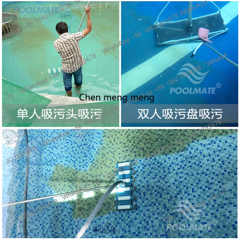 Bomba de agua para piscina, bomba de aguas residuales para estanque de peces, aspiradora subacuática, máquina de limpieza manual para fondo de piscina