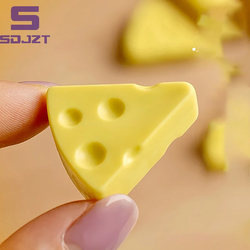Simulation Cheese Eraser Soft School Supplies Clean Mess Free Stationary Office Student Rubber Eraser For Kids Gift