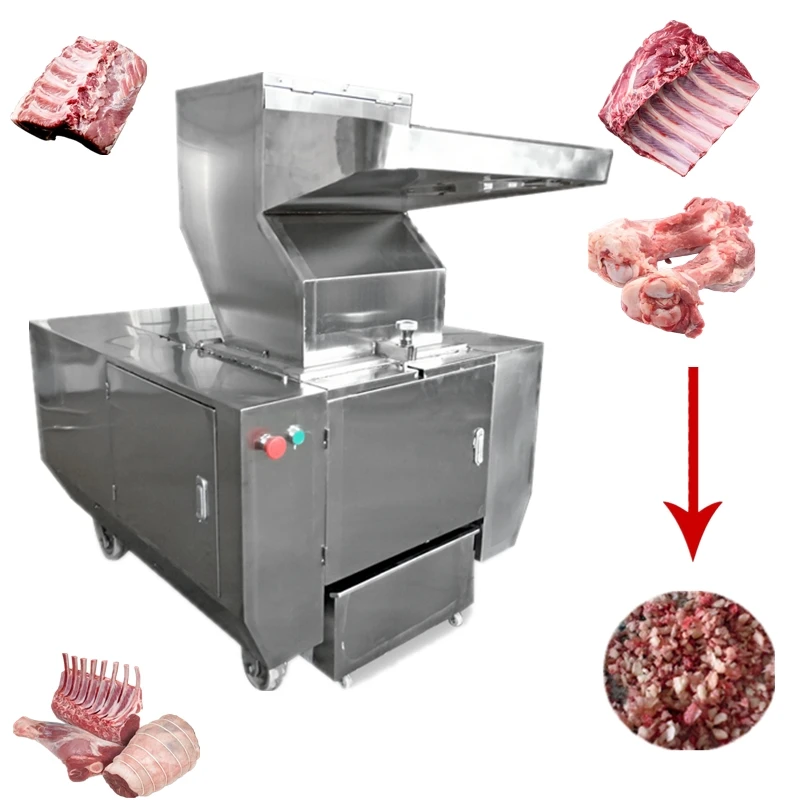 Stainless Steel Bone Grinding Mill Grinder Machine anima Cow Pig Chicken Meat Bone Crusher Machine for Making Pet Dog Food