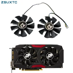 2Pcs/Lot GA91S2U GPU Cooling Fans Replacement For PowerColor Red Devil Radeon RX 470 480 580 Graphics Video Cards Cooler Fans