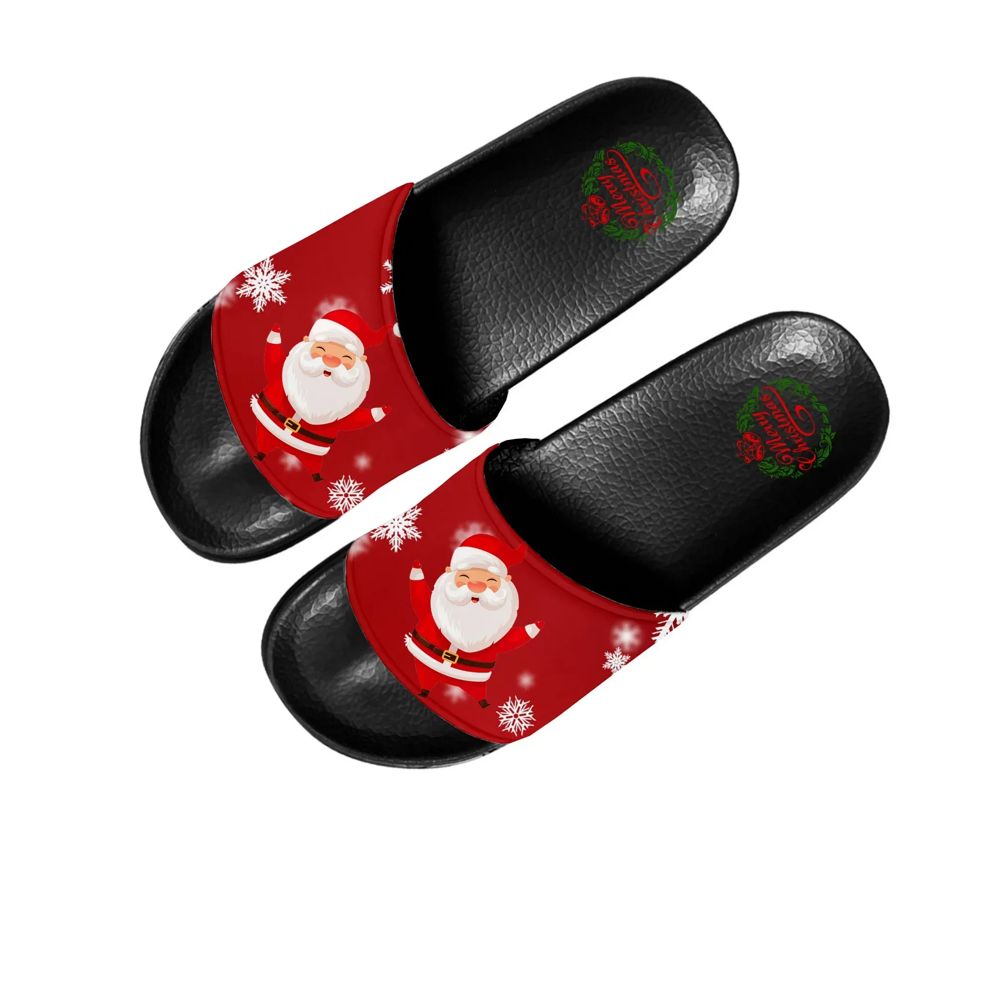 New Christmas Slippers Home Water Shoes Men Women Teenagers Children Bathroom Beach Pool Sandals Custom Made Summer Slipper