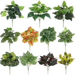 Artificial Plant Plastic Fake Flower Watermelon Leaves Green Pineapple Bundles Simulation Plants Home Living Room Decoration