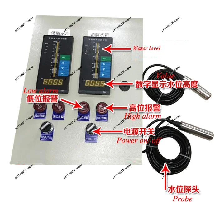 Water Tank Liquid Level Indicator for Display Fire Pool Water Tank Sink Water Level Liquid Level Control Alarm Instrument
