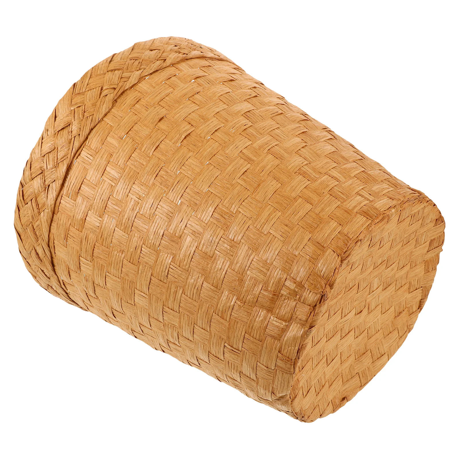 

Bins Rattan Handwoven Trash Can Wicker Waste Basket for Bathroom Cans Garbage Kitchen Bedroom Litter Office