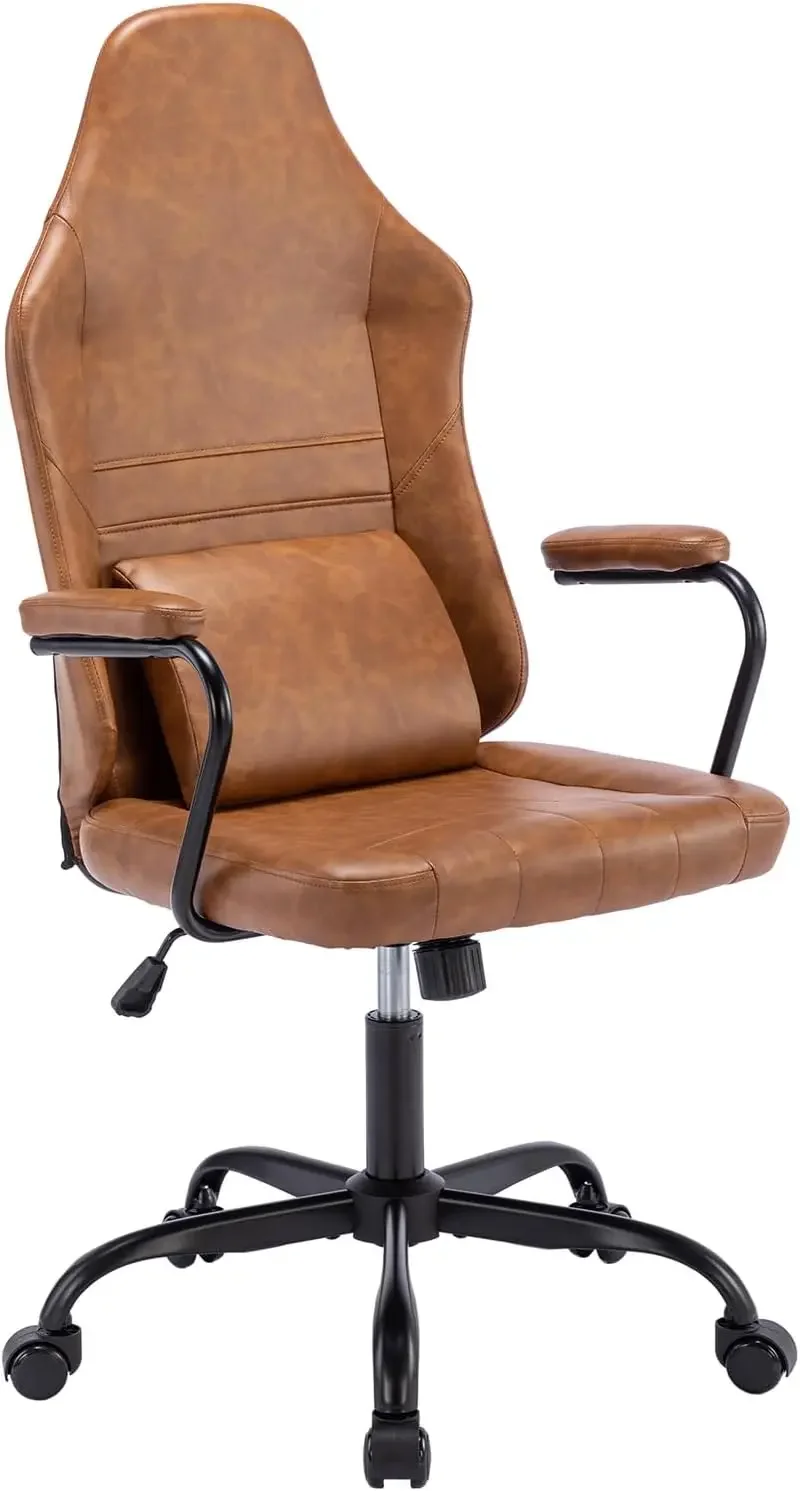 

Executive Office Chair, Home Office Desk Chair, High Back PU Leather Desk Chair,360°Swivel Computer Chair,Height Adjustable Tilt