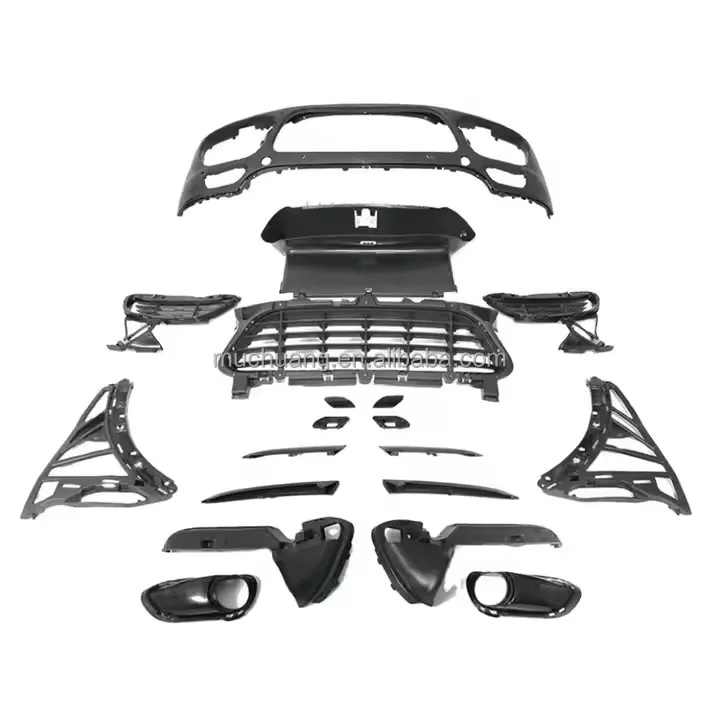 

New Tur-bo Front Bumper Body Kit for Pors-che Caye-nne 958.1 2011-2014 PP Material Upgrade Body Parts