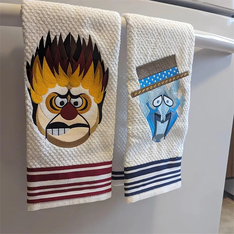 Christmas Printed Heat Miser Towel, Snow Miser Embroidered Towel