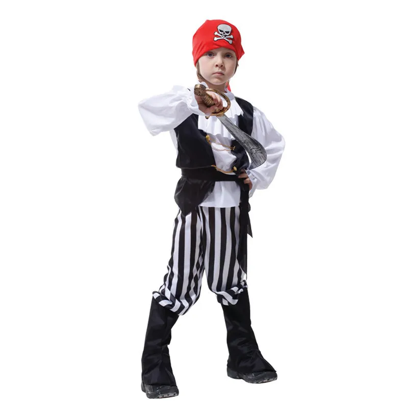 Kids Pirate Costume Fantasia Infantil Cosplay Clothing Boy Girl Halloween Costumes Children Birthday Carnival Party Fancy Dress