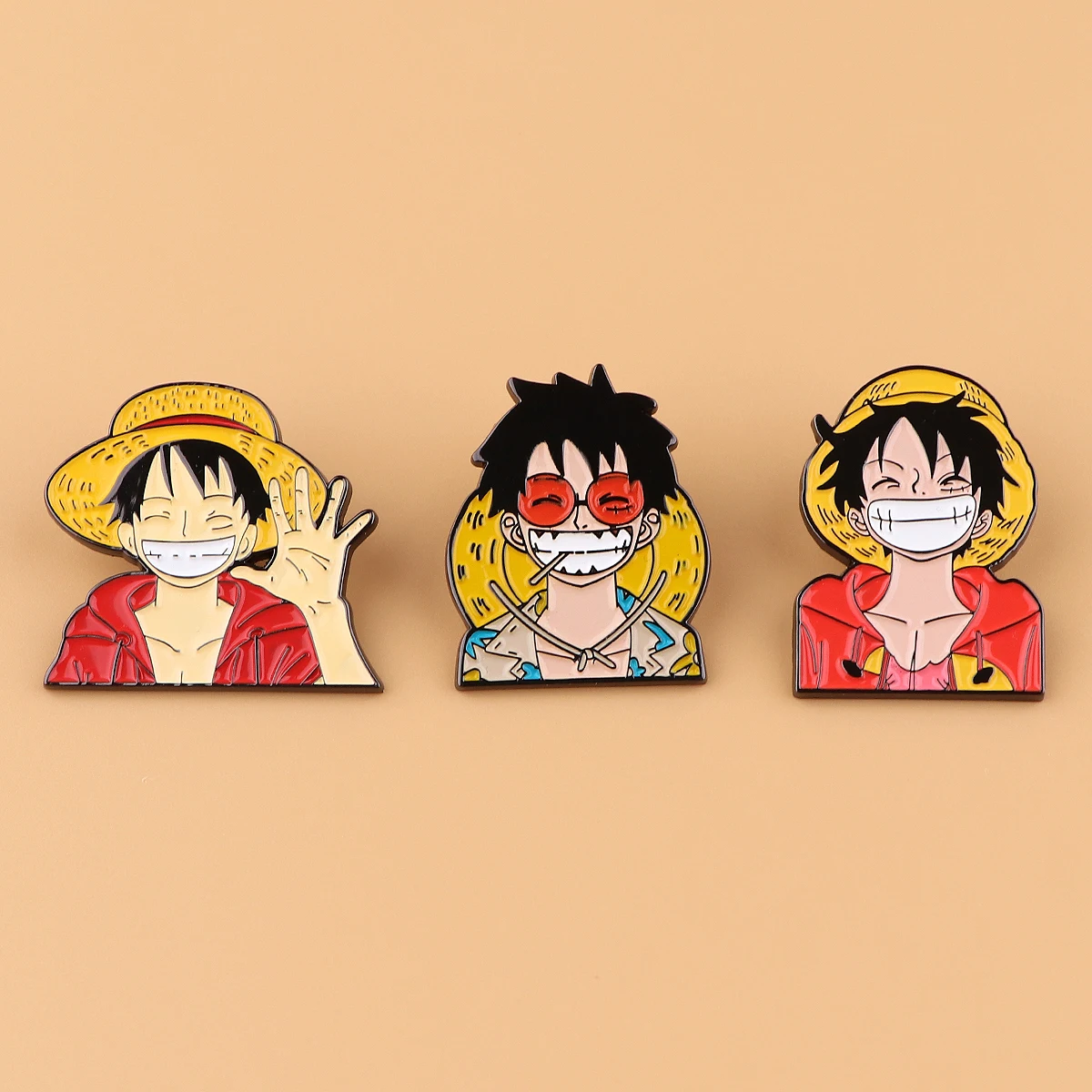 5 Stück Anime Piraten Emaille-Pins, Niedliche Jungen-Broschen für Mäntel, Modische Anstecknadeln, Schmuckgeschenk für Freunde – Detail 5