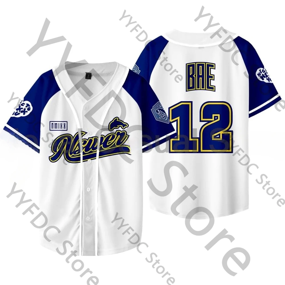 NMIXX Baseball Jersey T shirt Kpop Women Men MIXX UNIVERSITY LILY