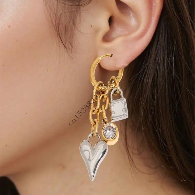 

D0UF Pendant Earrings Modern Ear Jewelry Fashion Ear Pins Suitable for Daily