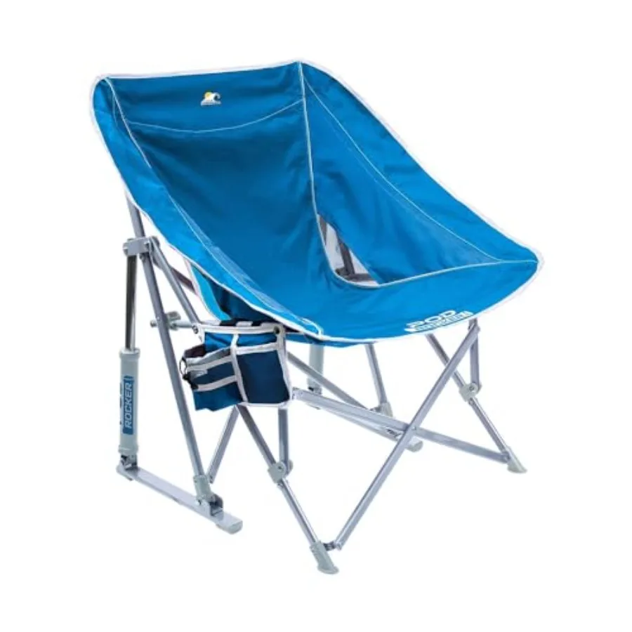 

Складное кресло-качалка Pod Rocker для пляжа с подстаканником и сумкой для переноски, цвет Сайбрук синий, для отдыха на природе