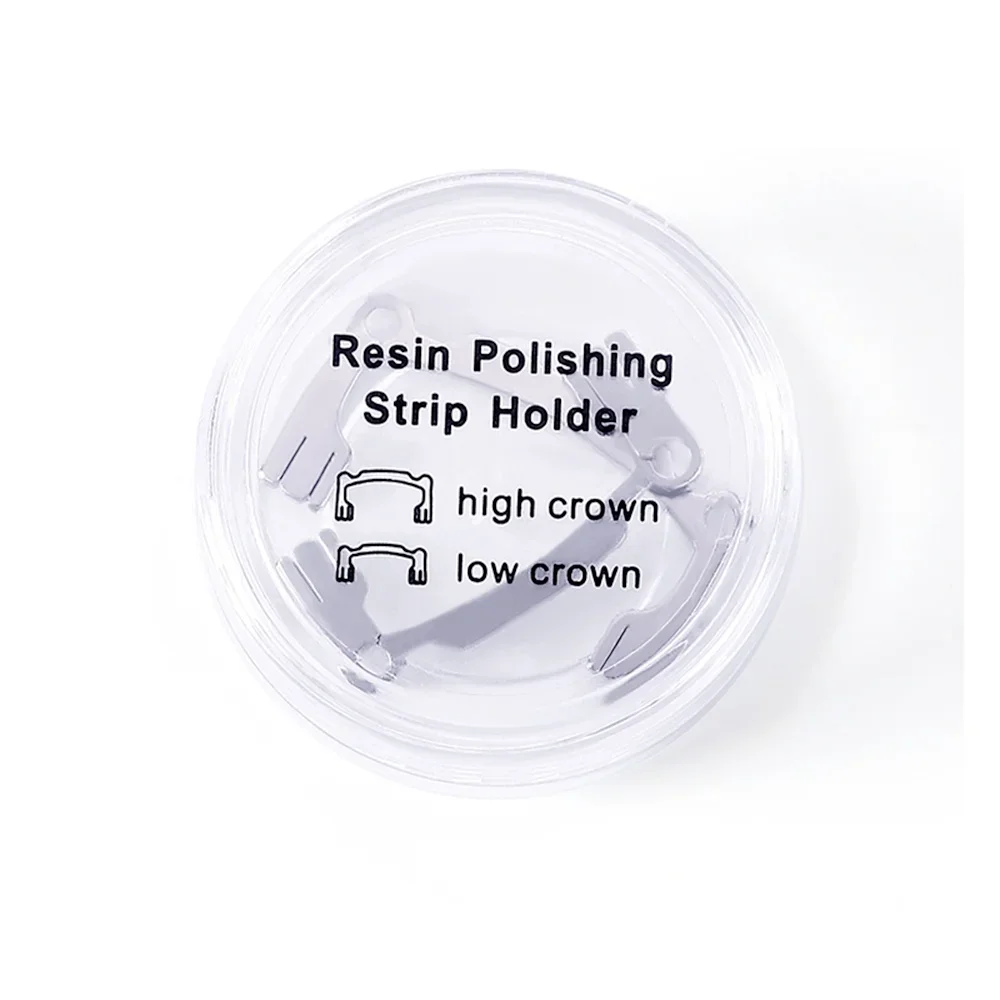 2Pcs/Set Dental Resin Polishing Strip Holder High Crown Low Crown for Teeth Grinding Sanding Shaping Polishing Assistant Tools