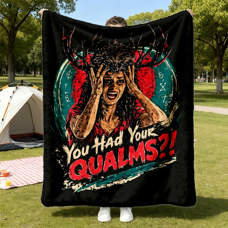  You Had Your Qualms Flannel Blanket, Patricia Quote Flannel Throw, Widow's Bay Inspired Cozy Blanket