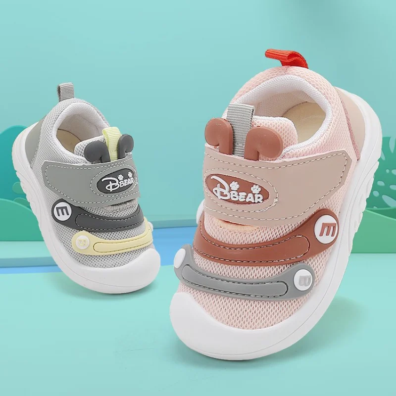 Spring and Autumn New Baby Shoes Baby Boys' Shoes Toddler Shoes Non-Slip Breathable Mesh Soft Bottom Baby Shoes Delivery