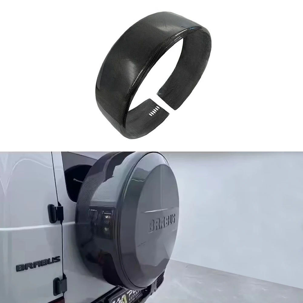 

Для Mercedes Benz G-Class Large G W463 W464 G55 G563 Натуральная сухая крышка запасного колеса из углеродного волокна Задняя крышка Накладка на шину