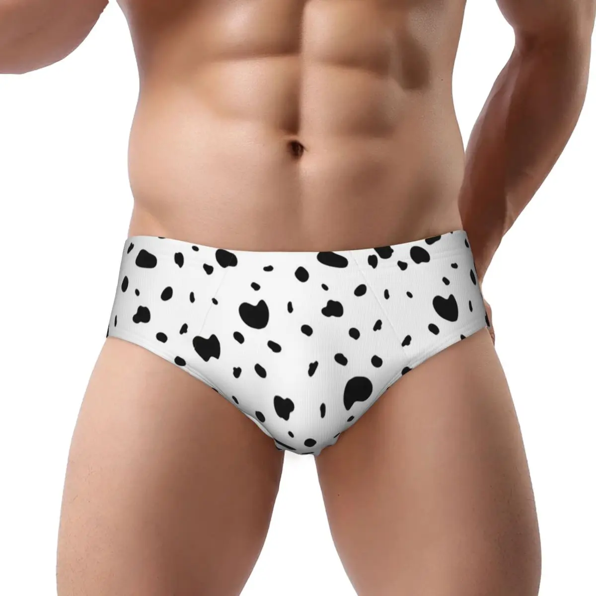 

Dalmatian White And Black Dalmatian Dog Print Men Triangle Panties Breathable Short Underwear for Homme Man Boyfriend Gift
