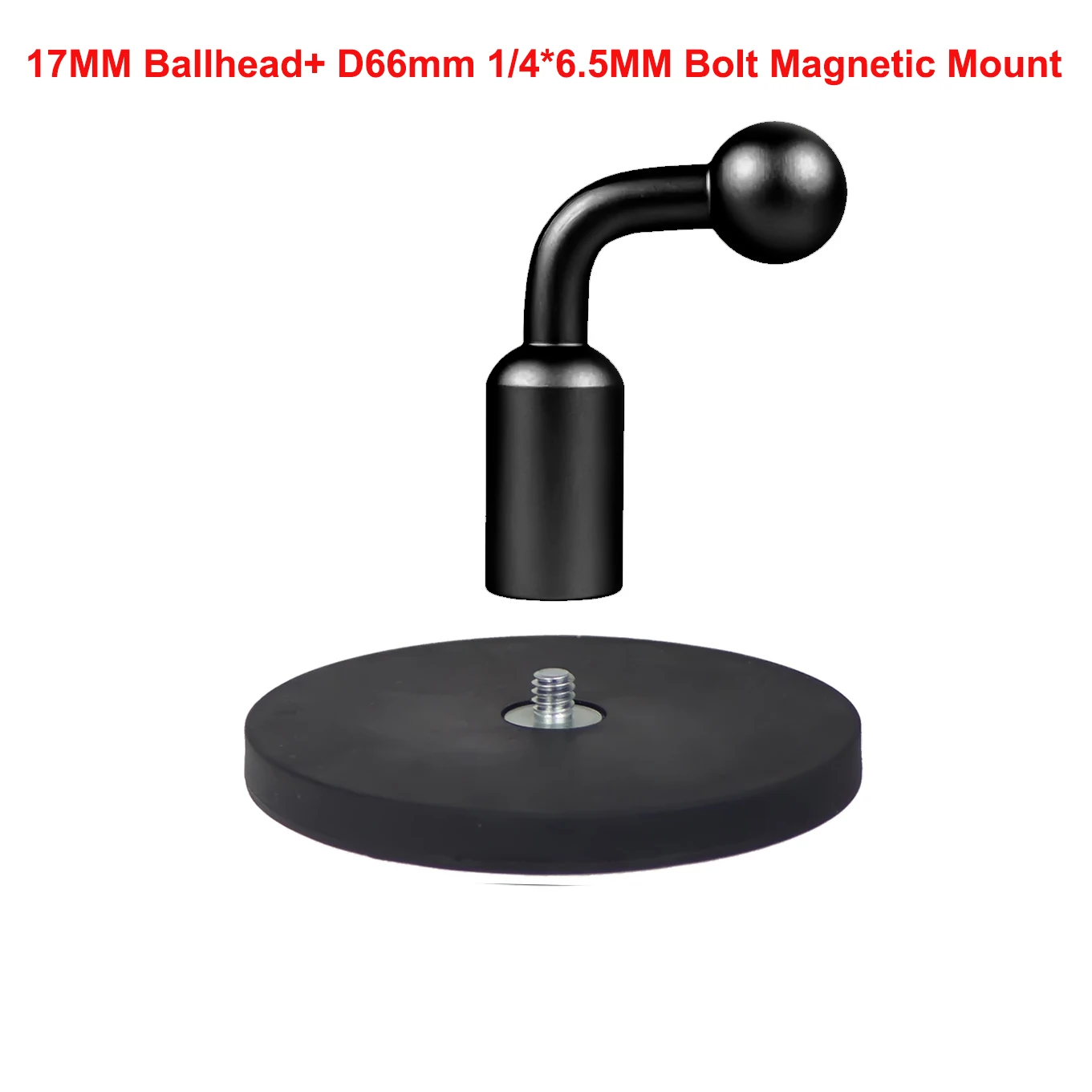17 mm Kugelkopf-Adapter für Telefon-Kamera-Halterung, 1/4 Gewindeschraube, D88 D66 D43, magnetische Basis, mit Gummi überzogene Kaltschuhhalterung – Detail 20