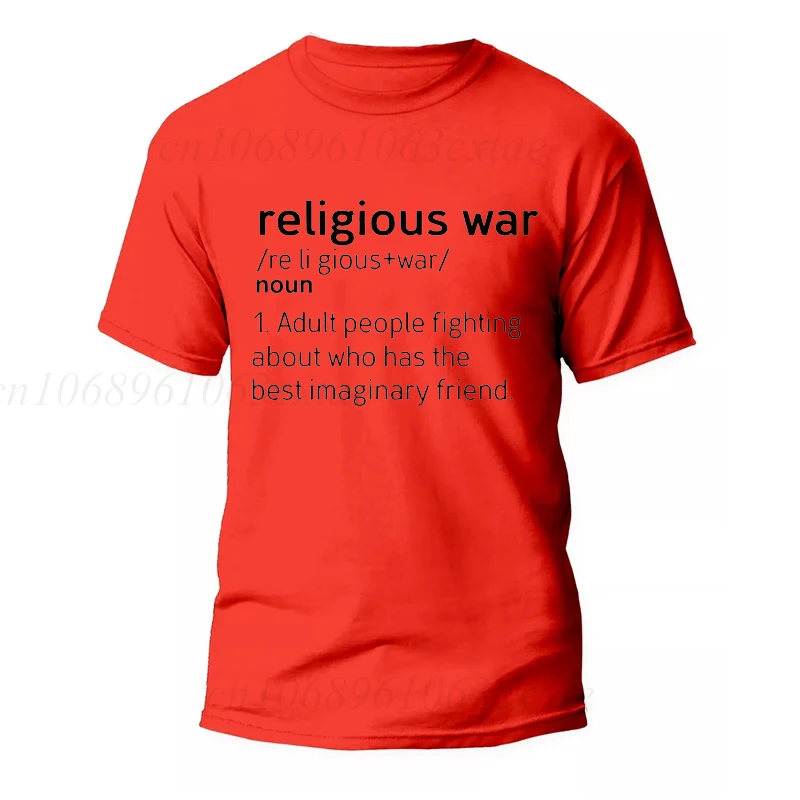 Religious War Funny Aldult People Fighting Jesus T-Shirt T Shirt Men Fashion Women's Tshirts Streetwear Tee Casual Camisetas top