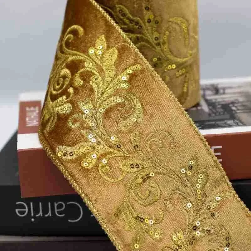 1 Yards Ethnic Style Embroidery Barcode Lace Flower Ribbon Accessories Handmade Christmas Decor