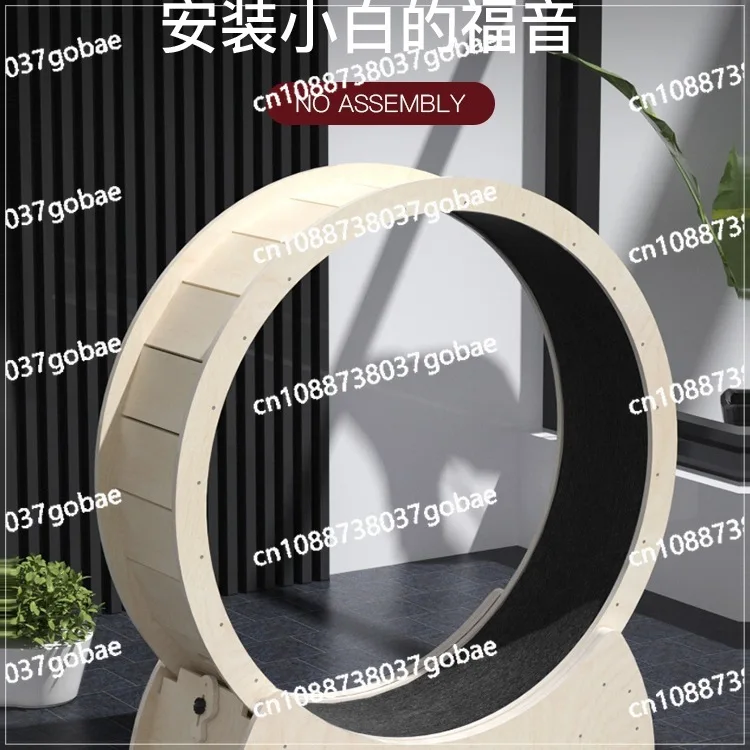 

Cat care products Cat treadmill free installation Internet celebrity solid wood pet sports roller silent