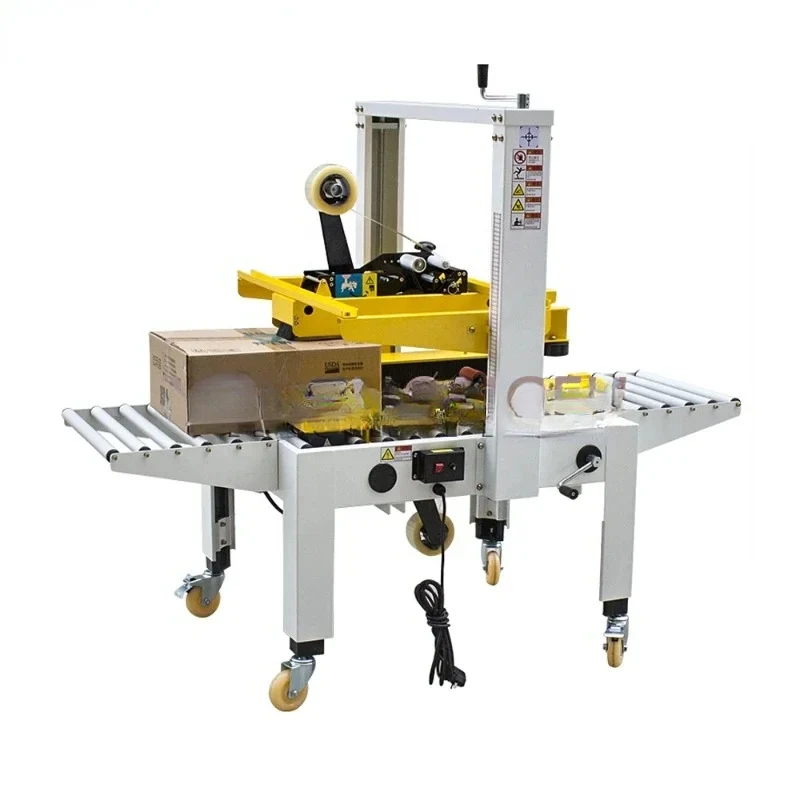 Widely use semi automatic upper and lower drive belt tape box carton sealing mahine/case sealing mahine