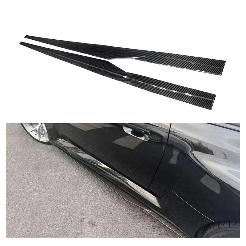 high quality G R44 Style Dry Carbon Fiber Auto Body Bumper Kit G - Side Skirts